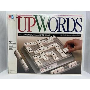 UPWORDS 3-Dimensional Word Game Milton Bradley VINTAGE 1988 SEALED Made In USA